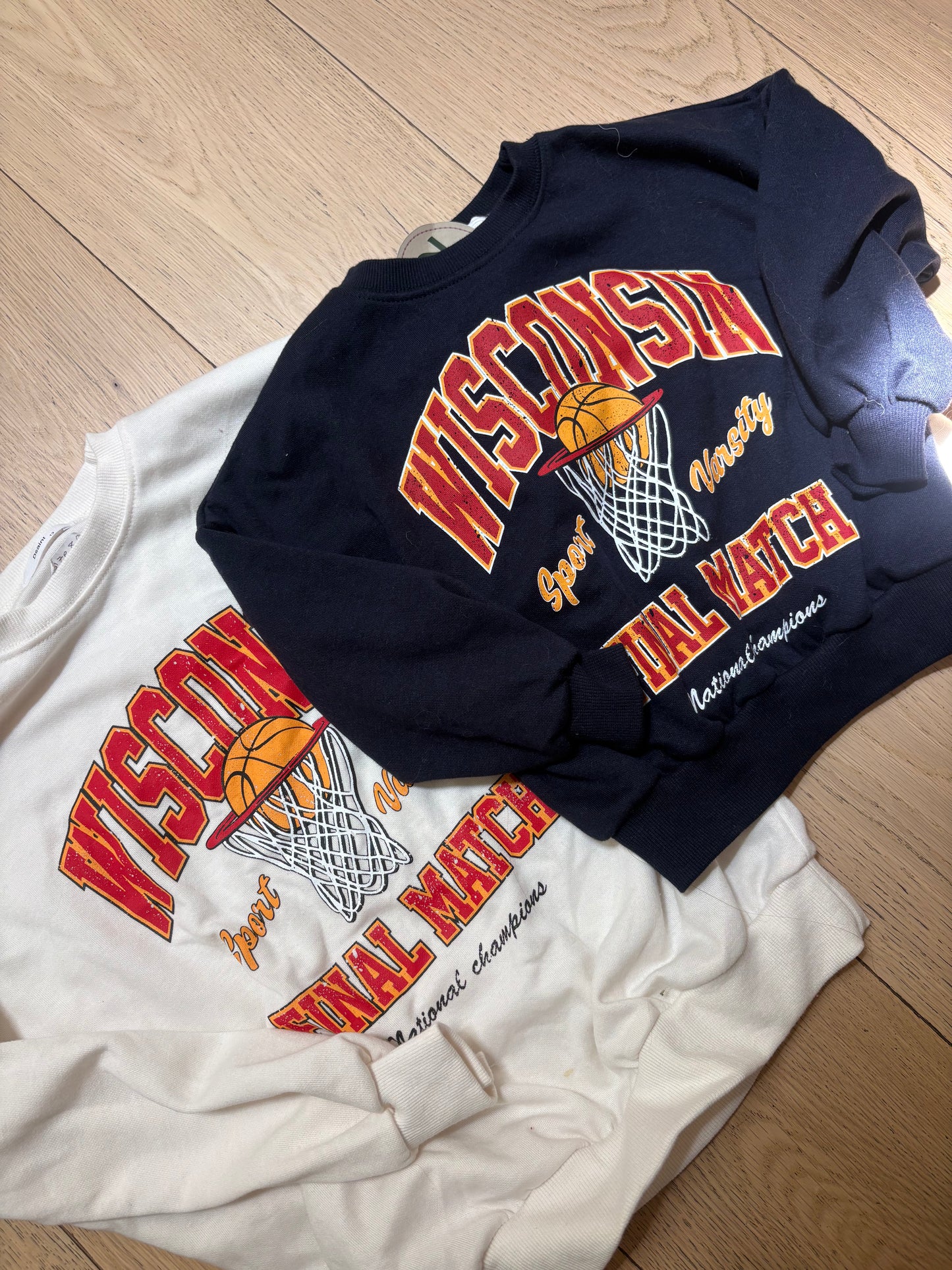 Wisco navy sweatshirt