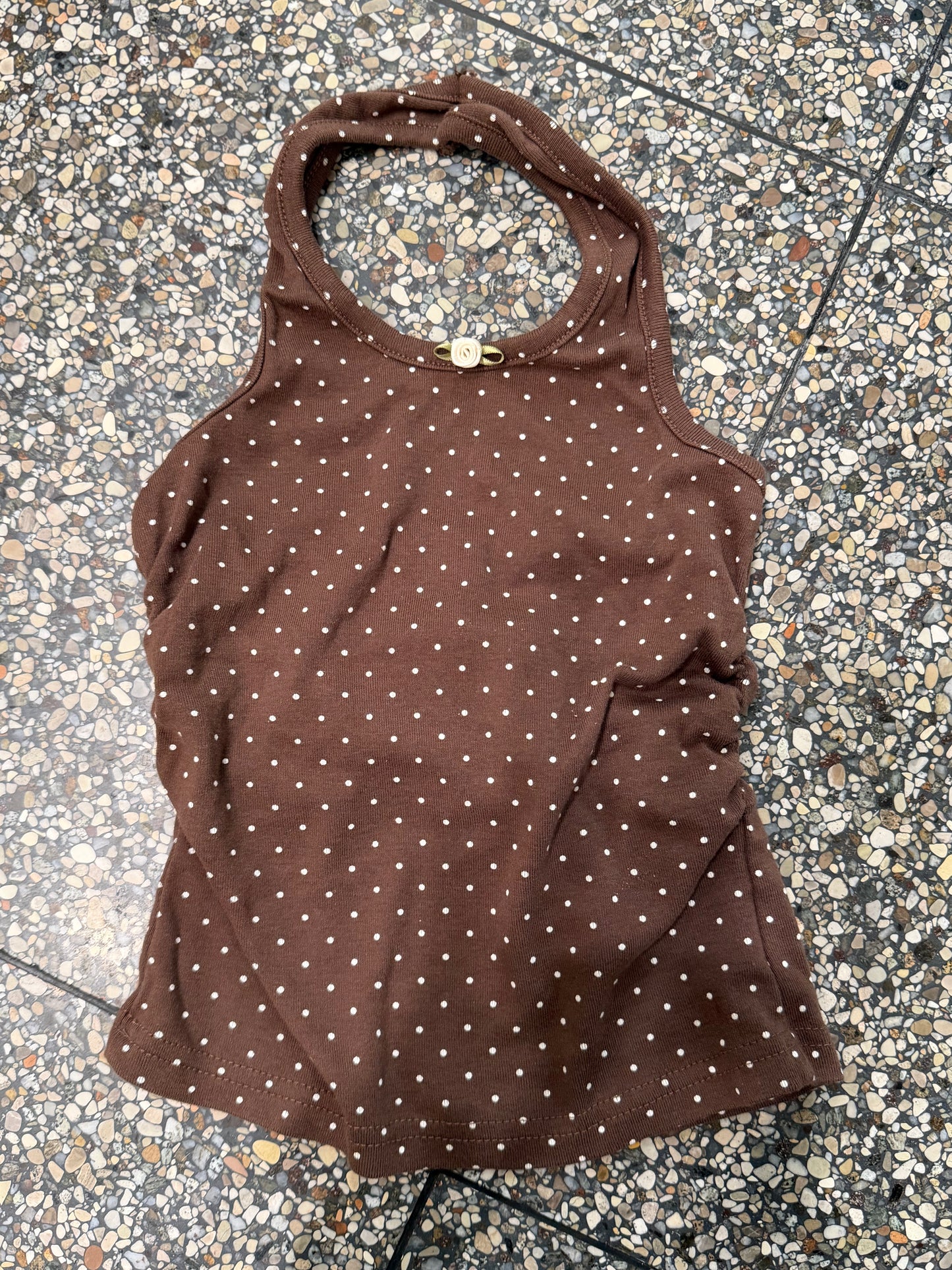 Polka dot halter