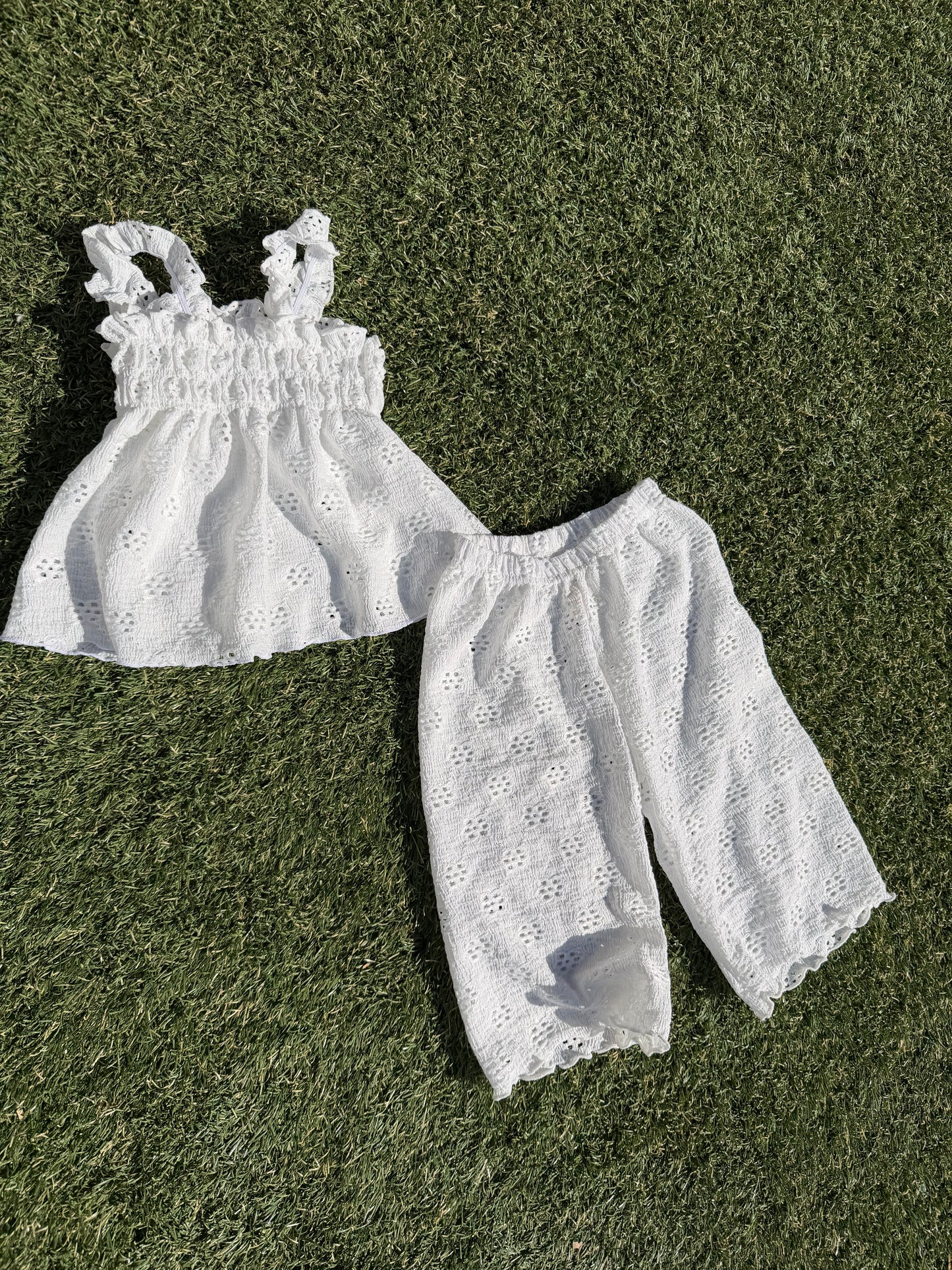 Eyelet beach set
