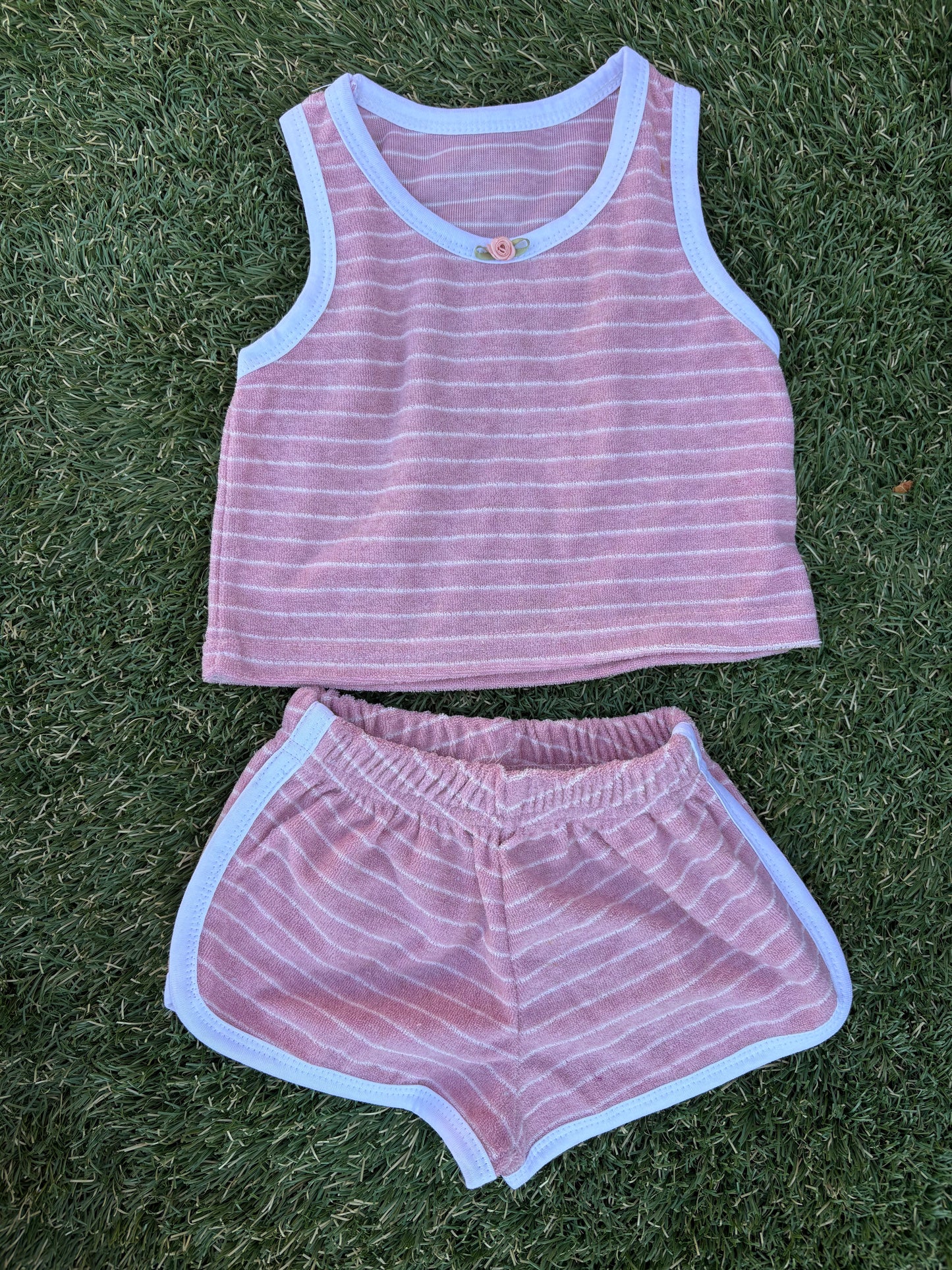 Blush Terry camp set
