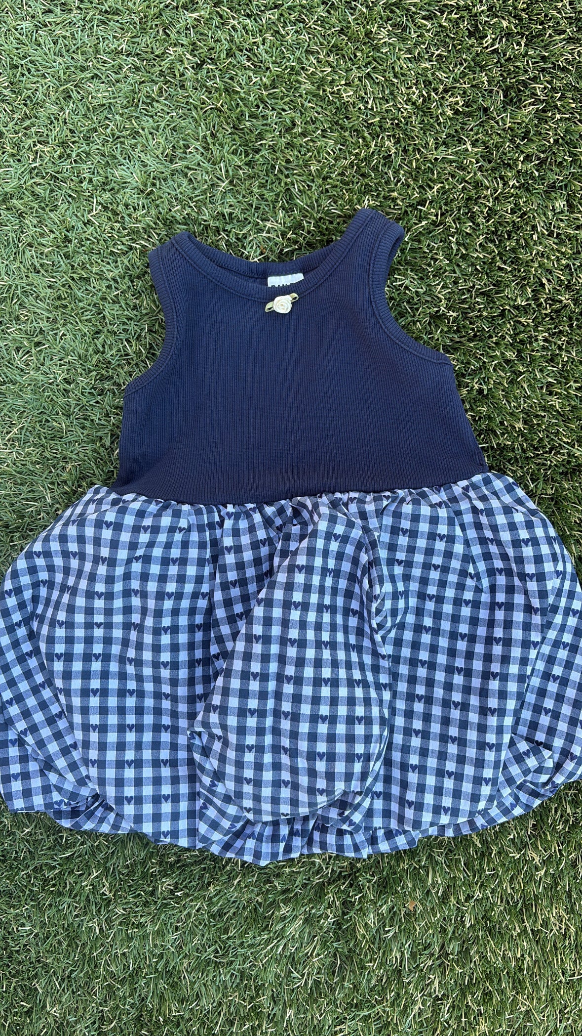 Gingham heart dress