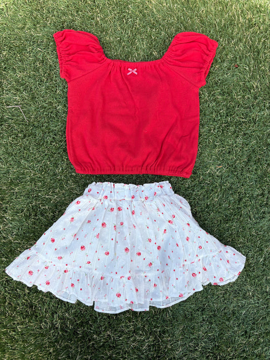 Poppy skirt set