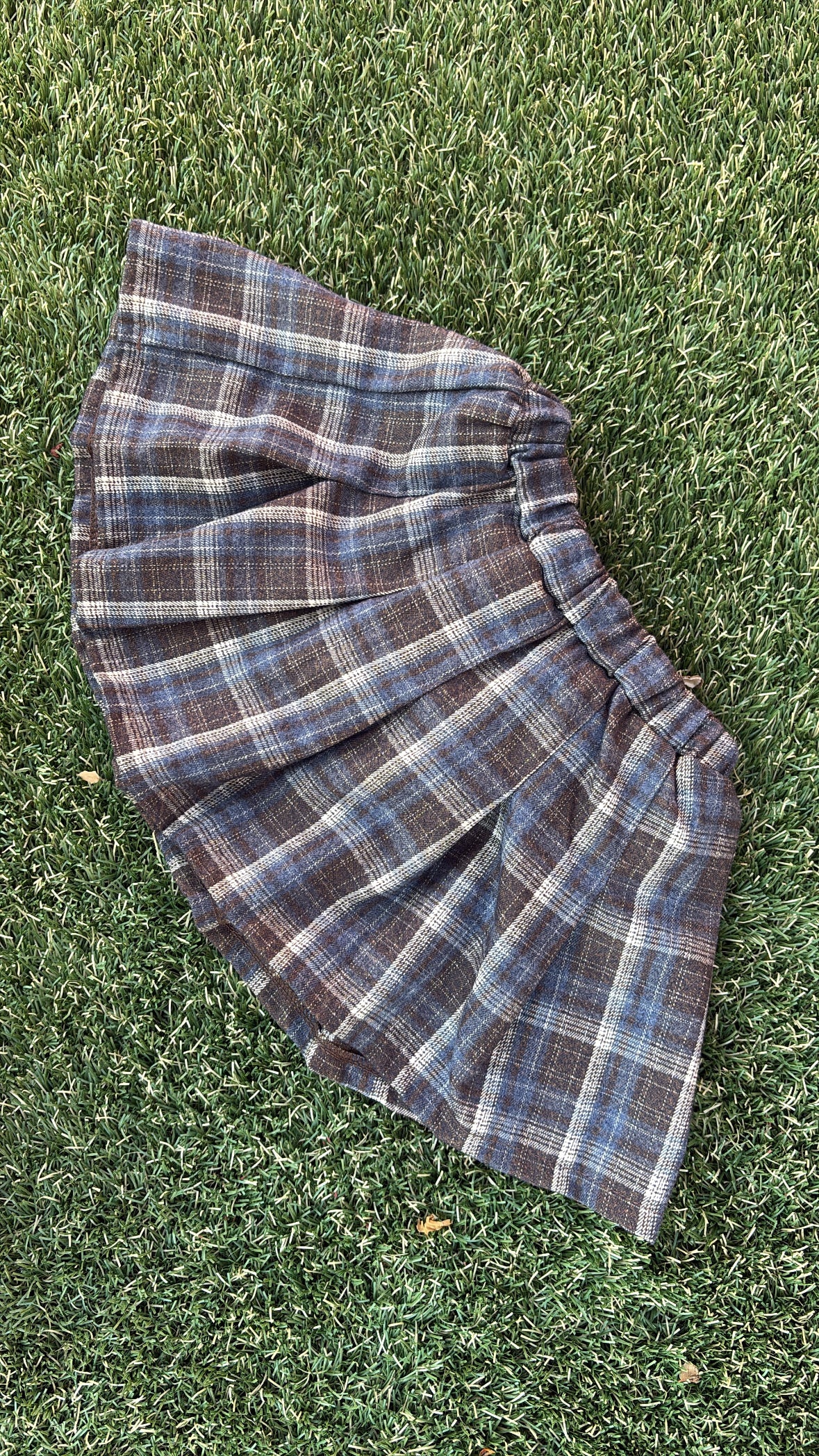Cami check skirt