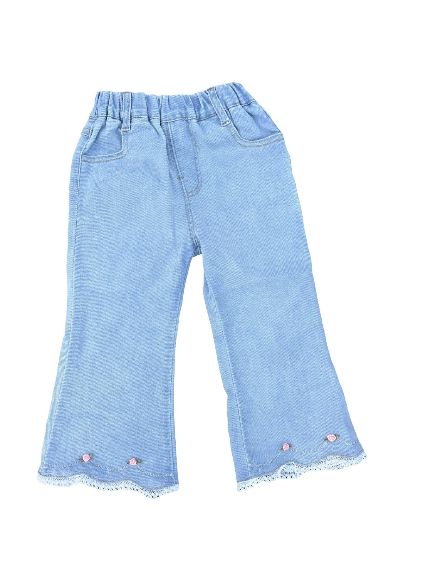 The rosette lace jean