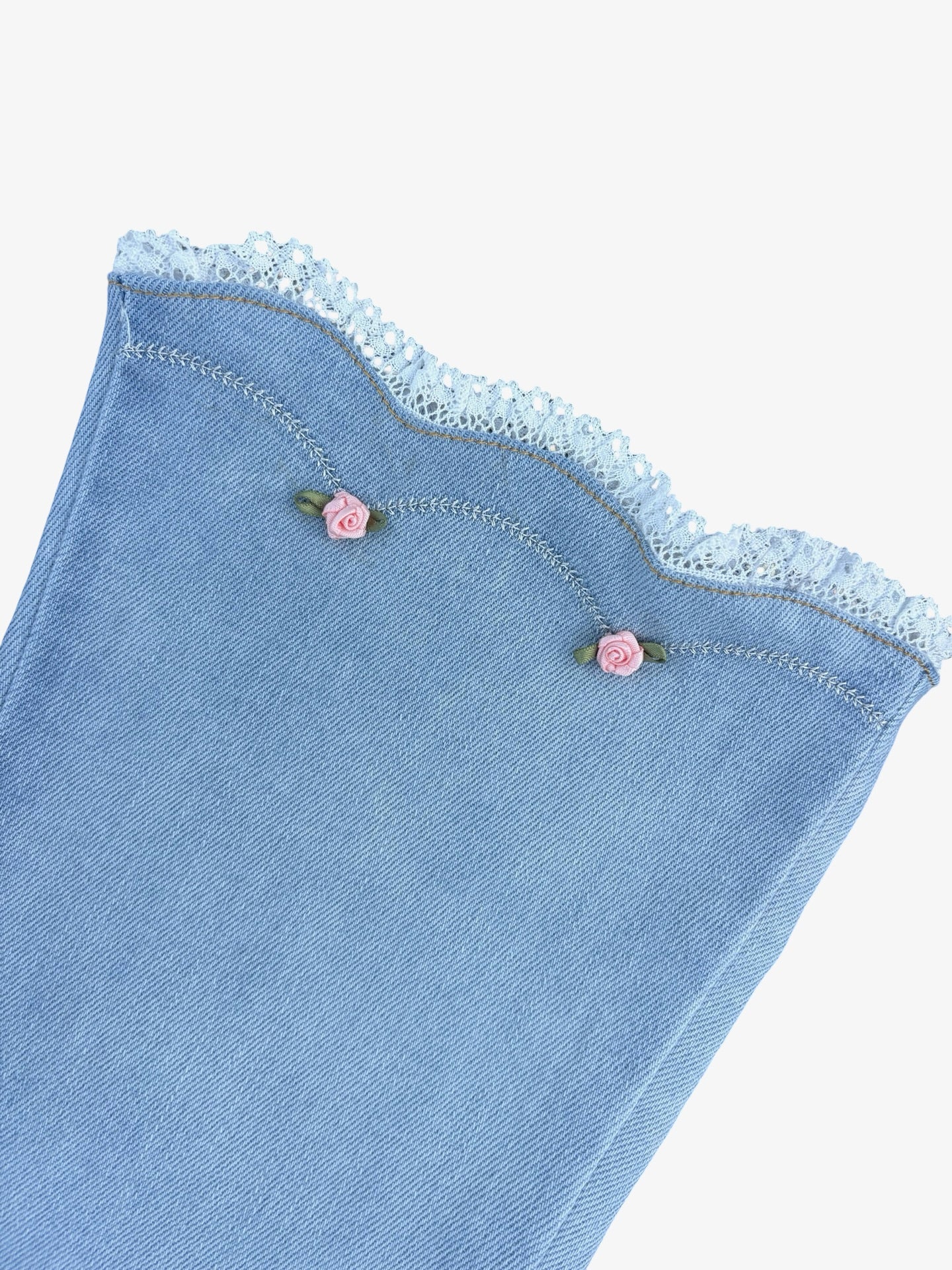 The rosette lace jean